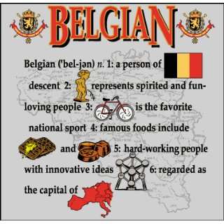  Belgium   Nationality Definition Sweatshirt (Large): Patio 
