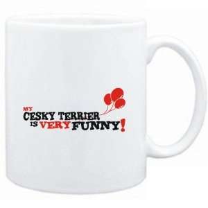   Mug White  MY Cesky Terrier IS EVRY FUNNY  Dogs