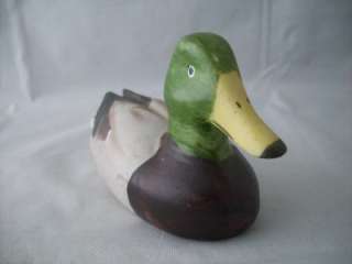VINTAGE Ceramic Green Head Duck FIGURINE Nice  