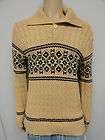 vintage lord jeff brown wintuk orlon sweater size m  