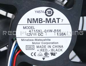    MAT 12V 3600RPM 120mm Case Fan + Bracket 4715KL 04W B56 Y4574  