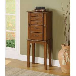  Jewelry Armoire In Nut Brown