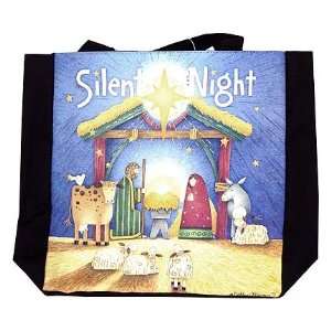   Debbie Mumm Silent Night Christmas Nativity Tote Bag