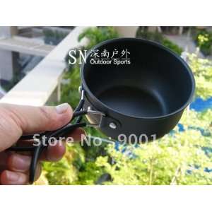 camping cookware utensil foldable pot hiking bowl pan:  