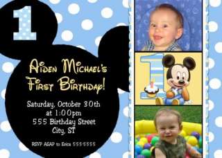 Little Lil Rebel Boys First 1st Birthday Invitations  