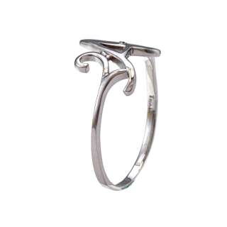La Preciosa Sterling Silver Cubic Zirconia A Ring  Overstock
