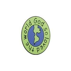  God So Loved The World Good News Shoe Charms Pack of 25 