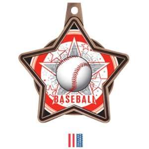  Hasty Awards All Star Insert Custom Baseball Medals BRONZE 