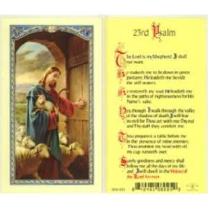 Twenty Third Psalm   Good Shepherd Holy Card (800 025 