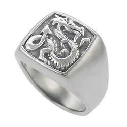 Sterling Silver Dragon Ring  