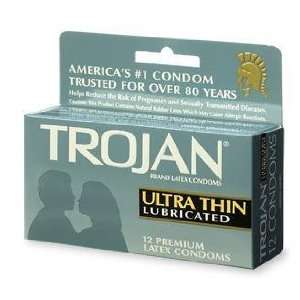  Trojan Ultra Thin 12 Pack   Condoms: Health & Personal 