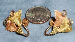 Lovely Vintage 10K Black Hills Gold Earrings 2.3 grams  