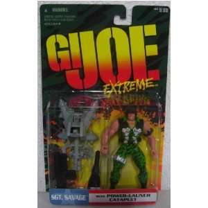    GI Joe Extreme SGT Savage with Power Launch Catapult Toys & Games