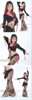 SEXY LONG SLEEVE BELLY DANCE COSTUME TOP + PANTS BD 026 COSTUME  