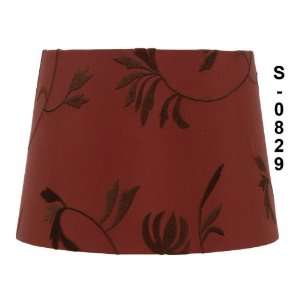  Portfolio 13H Red Embroidered Lamp Shade S 0829