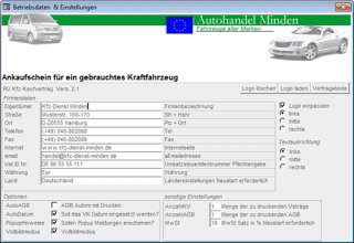 Autohändler Kaufvertrag Software, KFZ Handel Programm  