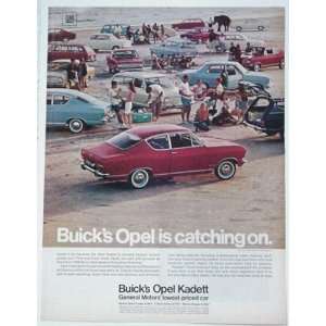  1967 Buick Opel Kadett Kadetts on Beach Print Ad (199 