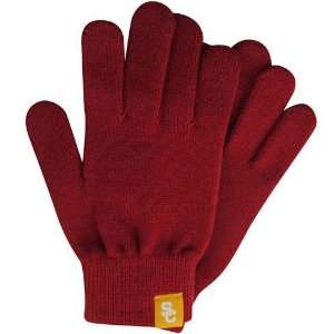  Nike USC Trojans Ladies Cardinal Knit Gloves: Sports 