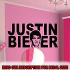 JUSTIN BIEBER Life Size Wall Decal  