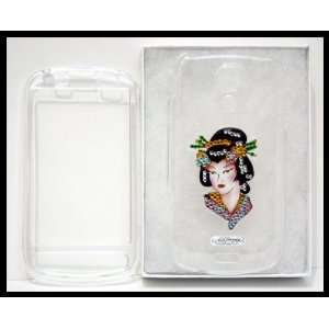 Samsung Epic Ed Hardy Geisha Crystal Bling Clear Case Cover Faceplate