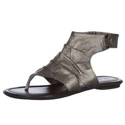   Girl Womens Mila Pewter Leather Gladiator Sandals  