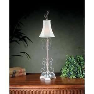    Alexander John Silver and Gold Iron Table Lamp: Home Improvement