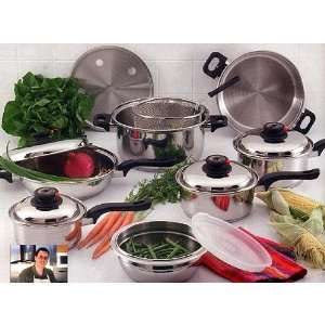   15pc 9 ply Stainless Steel Cookware Set 