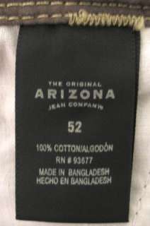 5XL/52W Arizona Mens Bamboo Color/Tan Cargo Shorts with Belt NWT 