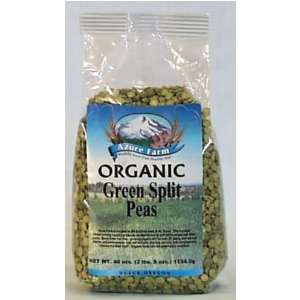 Azure Farm Green Split Peas, Organic (Pack of 3)  Grocery 