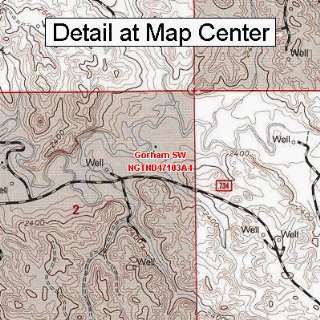USGS Topographic Quadrangle Map   Gorham SW, North Dakota (Folded 