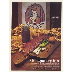  1981 Montgomery Inn Restaurant Ribs Cincinnati Ohio Print 