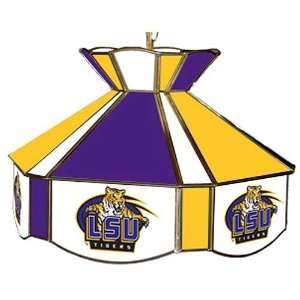  LSU Tigers Stained Glass Swag Lamp