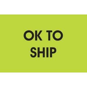  2 x 3 Inventory Control Labels   OK To Ship Office 