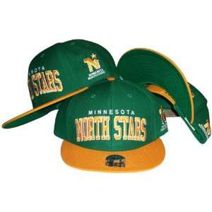  Minnesota North Stars Green/Yellow Two Tone Snapback 