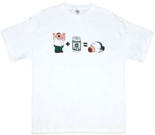 Peter And Beer Equation   Peter   Family Guy T shirt  
