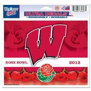  WISCONSIN 2012 ROSE BOWL 5x6 ULTRA DECAL Sports 