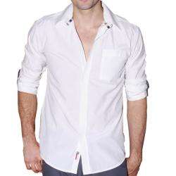 191 Unlimited Mens White Collared Shirt  Overstock