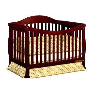  3 in 1 Convertible Baby Crib in Cherry Finish: Home 