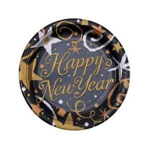  7 Sparkling New Year Paper Plates Toys & Games
