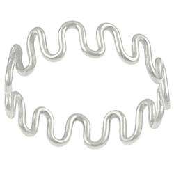 Sterling Silver Wave Ring  