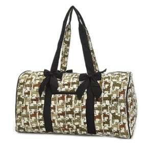  Quilted Cat Print Large Duffle Bag: Baby