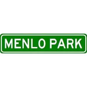  MENLO PARK City Limit Sign   High Quality Aluminum Sports 