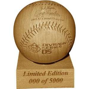   Division Champs Laser Engraved Wood Baseball