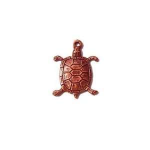   17mm Kabela Design Antique Copper Turtle Charm: Arts, Crafts & Sewing