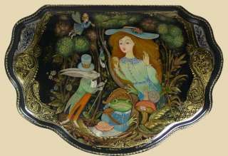 This beautiful Russian lacquer box from the village of Palekh is 