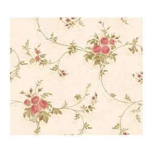  York Wallcoverings WW4432 West Wind Rose Trail And Crackle 