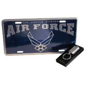  United States Air Force License Plate (with Key Chain 