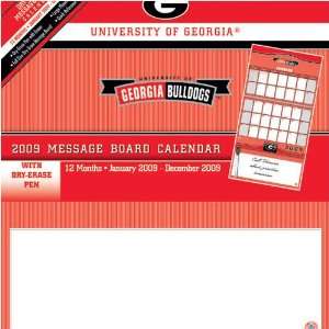  Georgia Bulldogs NCAA 12 Month Message Board Calendar 