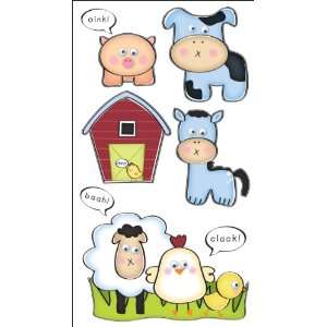   Stickers   Farm Animals 8pc With UV Coating: Everything Else