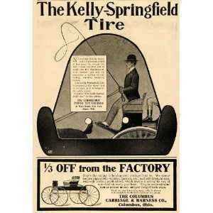  1904 Ad Columbus Carriage & Harness Co. Ohio Tire 
